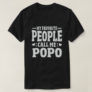 Mijn favoriete mensen noemen me Popo - Grappig cad T-shirt