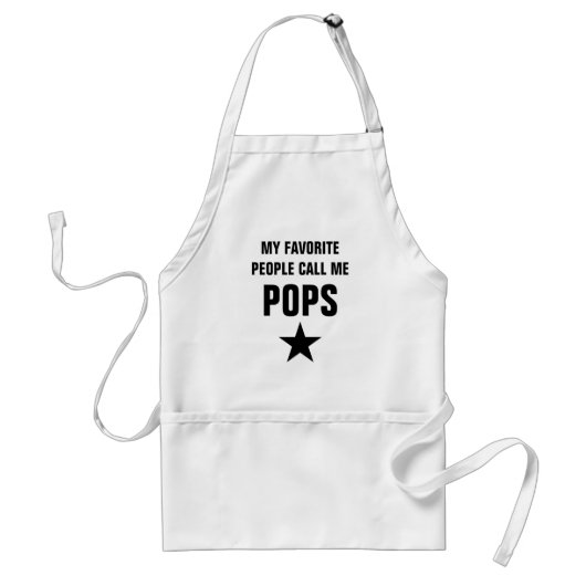 Mijn favoriete mensen noemen me poppen BBQ aprons  Standaard Schort (Voorkant)