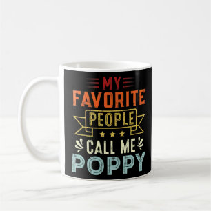 Mijn favoriete mensen noemen me Poppy Retro vaders Koffiemok