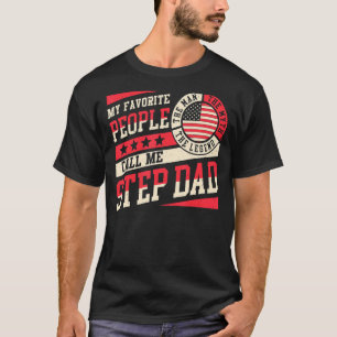 Mijn favoriete mensen noemen me Stepdad Mannen Ret T-shirt