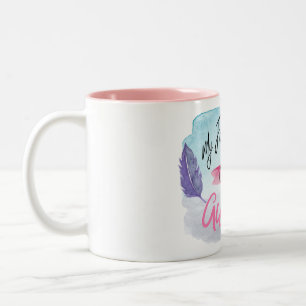 Mijn favoriete mensen noemen me tante Coffee/Tea M Tweekleurige Koffiemok