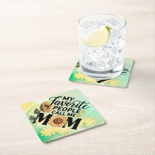 Mijn favoriete mensen noemen Mom-56392 Kartonnen Onderzetters (Insitu)