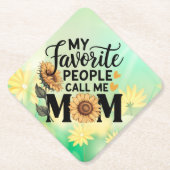 Mijn favoriete mensen noemen Mom-56392 Kartonnen Onderzetters (Voorkant)
