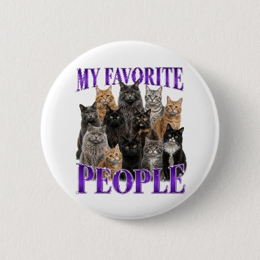 Mijn favoriete mensen ronde button 5,7 cm (Voorkant)