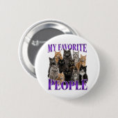 Mijn favoriete mensen ronde button 5,7 cm (Voorkant /achterkant)