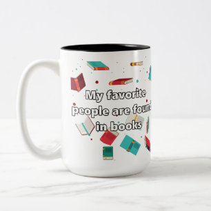 Mijn favoriete mensen... tweekleurige koffiemok