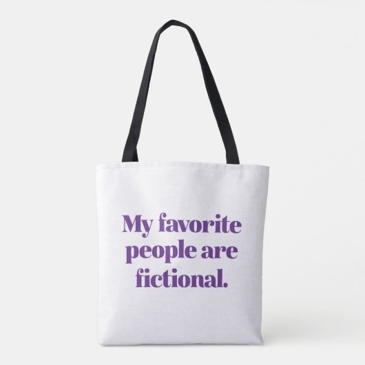 Mijn favoriete mensen zijn fictief tote bag (Achterkant)