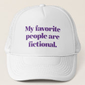 Mijn favoriete mensen zijn fictief trucker pet (Voorkant)