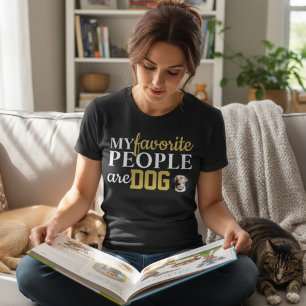Mijn favoriete mensen zijn honden Grappige hondenl T-shirt