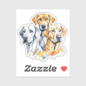 Mijn favoriete mensen zijn honden sticker (Vel)