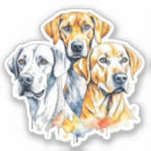Mijn favoriete mensen zijn honden sticker (Voorkant)