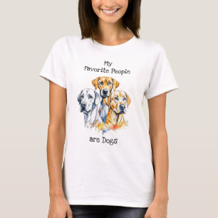 Mijn favoriete mensen zijn honden t-shirt