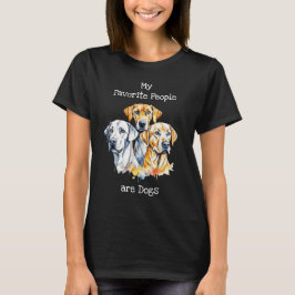 Mijn favoriete mensen zijn honden t-shirt