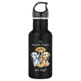 Mijn favoriete mensen zijn honden waterfles