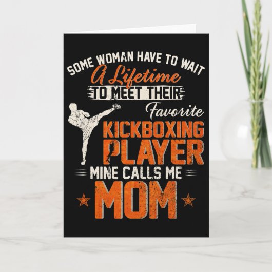 Mijn favoriete MMA-kickbokser roept me Kaart (Voorkant)