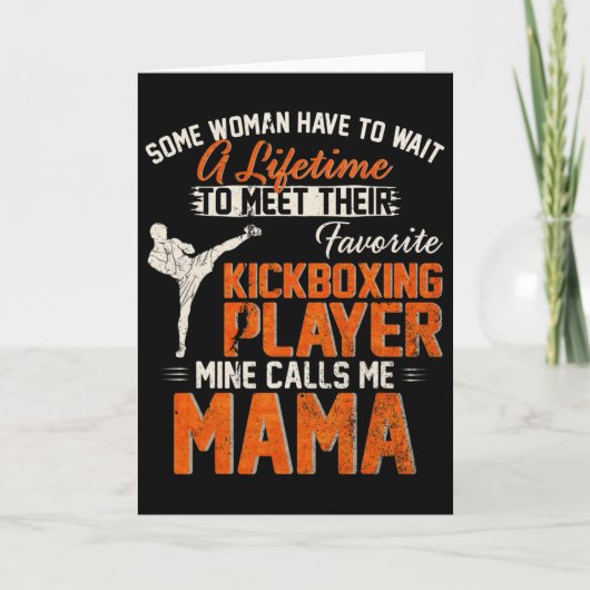 Mijn favoriete MMA-kickbokser roept me Kaart (Voorkant)