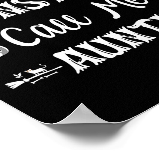 Mijn favoriete monsters noemen me tante leuk kat t poster (Hoek)