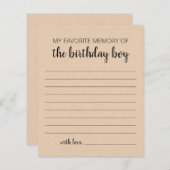 Mijn favoriete nagedachtenis aan de jongen van de  (Voorkant / Achterkant)