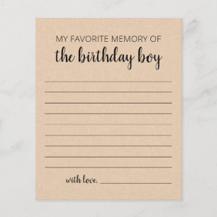 Mijn favoriete nagedachtenis aan de jongen van de 