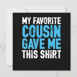 Mijn favoriete neef Zuster Brother tante Oom Gift Kaart