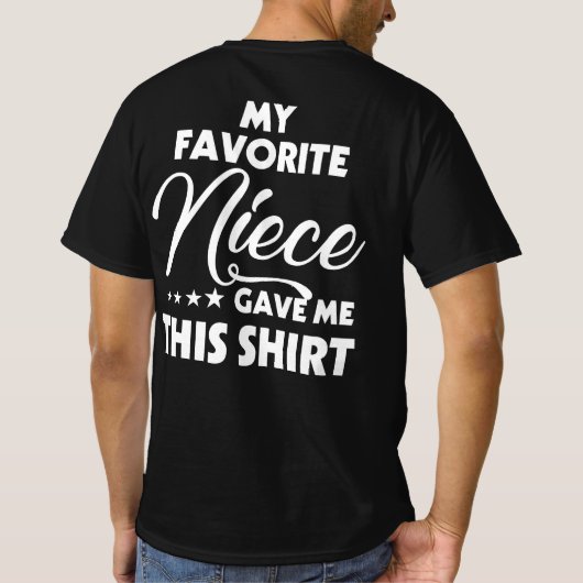 Mijn favoriete nicht gaf me deze Vaderdag T-shirt (Achterkant)
