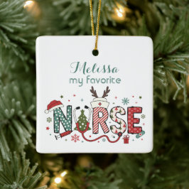 Mijn favoriete Nurse Christmas Ornament