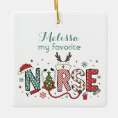 Mijn favoriete Nurse Christmas Ornament (Voorkant)