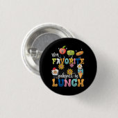Mijn favoriete onderwerp is Lunch Lady Cafeteria C Ronde Button 3,2 Cm (Voorkant /achterkant)