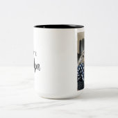 Mijn favoriete opa modern grappig Vaderdag cadeau Tweekleurige Koffiemok (Center)