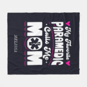 Mijn favoriete Paramedic roept me mam aan persoonl Fleece Deken (Voorkant (Horizontaal))