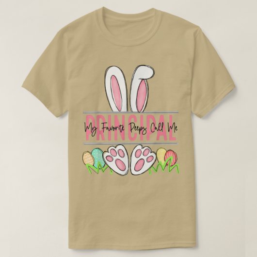 Mijn favoriete Peep belt me Hoofd Happy Paasdag T-shirt (Design voorkant)