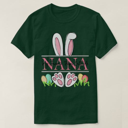 Mijn favoriete Peep belt me Nana Happy Paasdag T-shirt (Design voorkant)