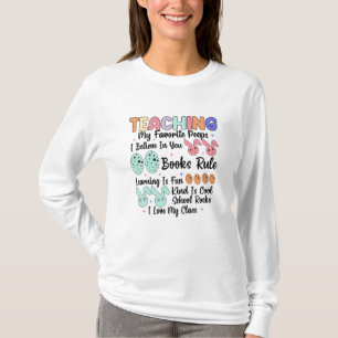 Mijn favoriete peeps leren - Teacher Paashaas T-shirt