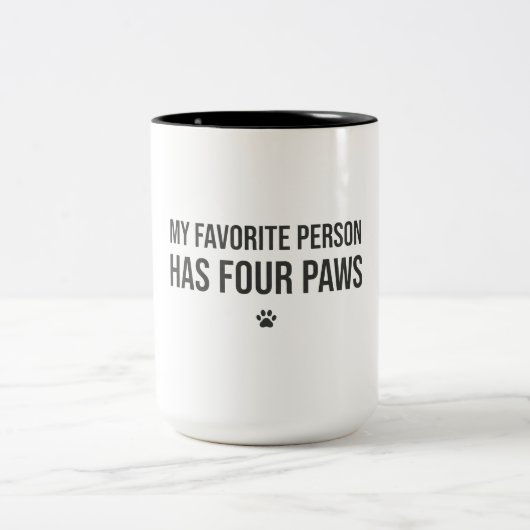 Mijn favoriete persoon heeft vier poten – mok voor (Center)