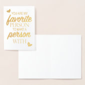 Mijn favoriete persoon om een persoon met Valentij Folie Kaarten (Display)