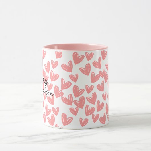 Mijn favoriete persoon roze harten tweekleurige Mo Mok (Midden)