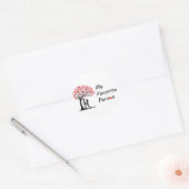 Mijn favoriete persoon ❤️ Valentijnsticker Ronde Sticker (Envelop)