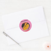 Mijn favoriete Pizza, Elegant cool dad gift Ronde Sticker (Envelop)