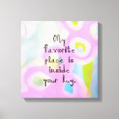 Mijn favoriete plaats canvas afdruk (Voorkant)