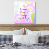 Mijn favoriete plaats canvas afdruk (Insitu (Slaapkamer))