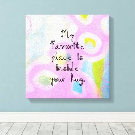 Mijn favoriete plaats canvas afdruk (Insitu (Houten vloer))