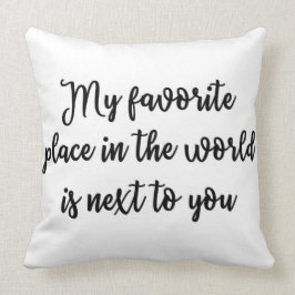 Mijn favoriete plek in de wereld is naast jou kussen