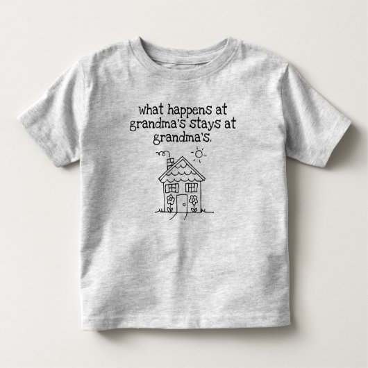 mijn favoriete plek is oma ' s huis kinder shirts (Voorkant)