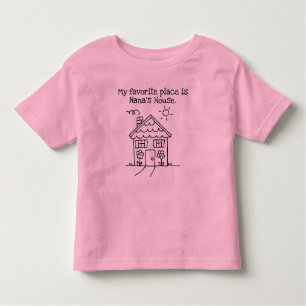 mijn favoriete plek is oma ' s huis kinder shirts