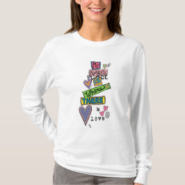 Mijn favoriete plek is waar er liefde is t-shirt