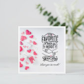 Mijn favoriete plek zit in je Valentijnse van Hug Feestdagenkaart (Staand voorkant)