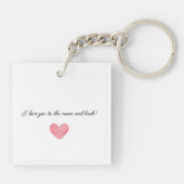 Mijn favoriete plek zit in je Valentijnse van Hug Sleutelhanger (Achterkant)