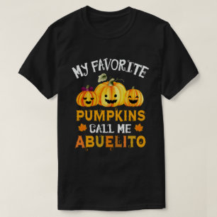 Mijn favoriete pompoenen noemen me Abuelito Hallow T-shirt