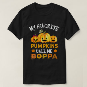 Mijn favoriete pompoenen noemen me Boppa Funny Hal T-shirt