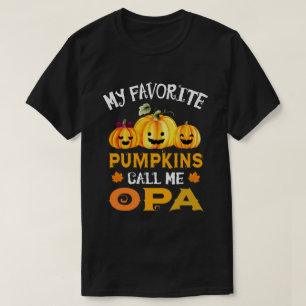 Mijn favoriete pompoenen noemen me een Funny Hallo T-shirt